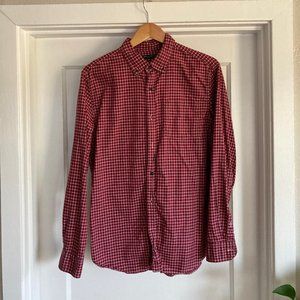 banana republic luxe flannel mens large slim fit